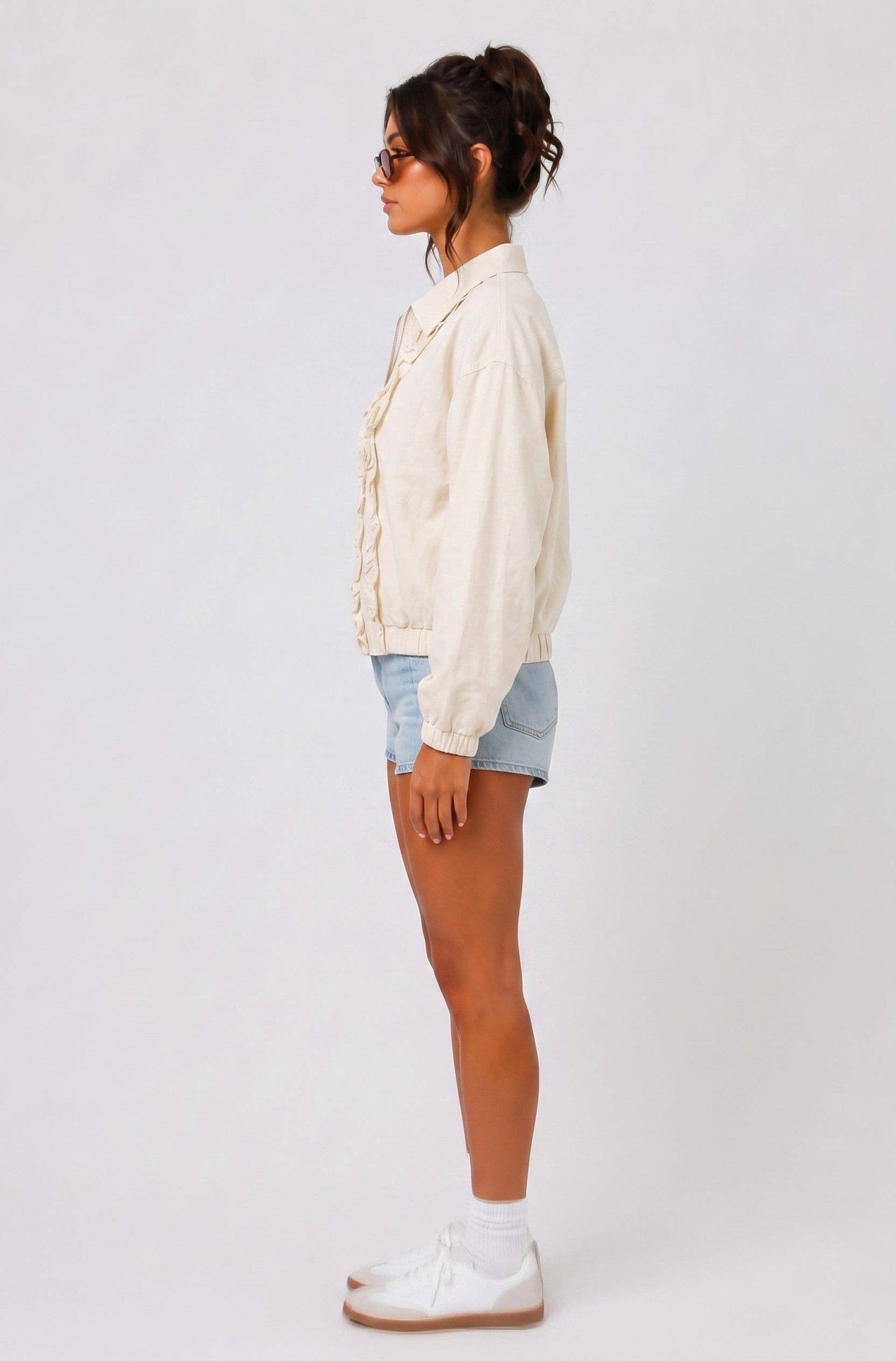 The Ruff Track Jacket in Cream