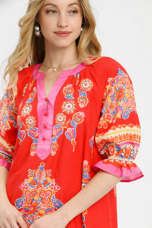The Kayla Henley Dress | Umgee