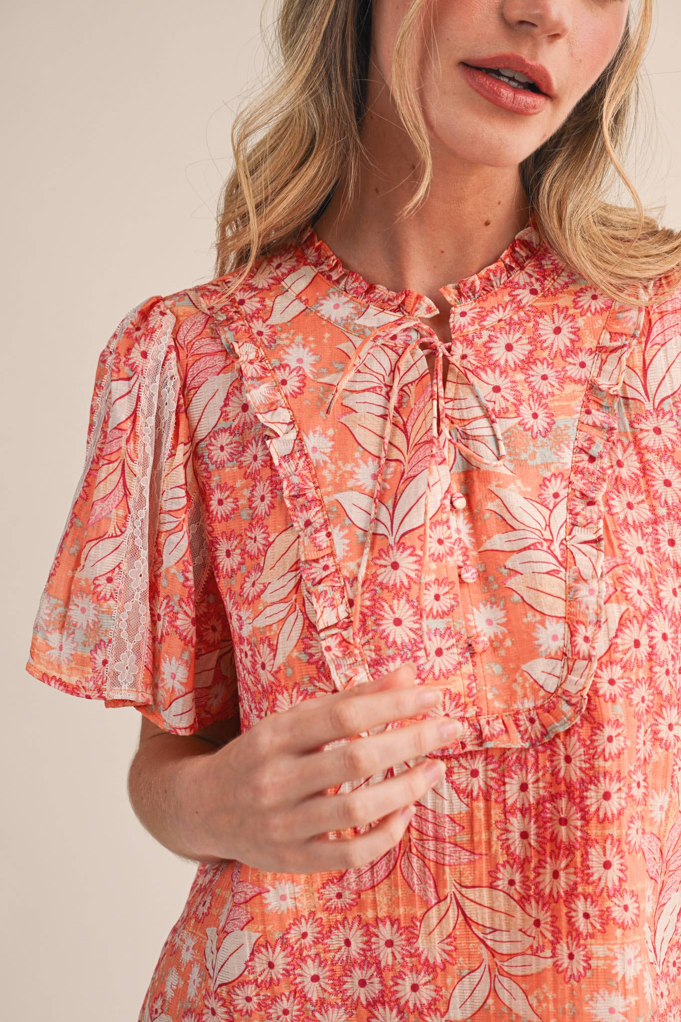 Fancy Flutter Top | &Merci