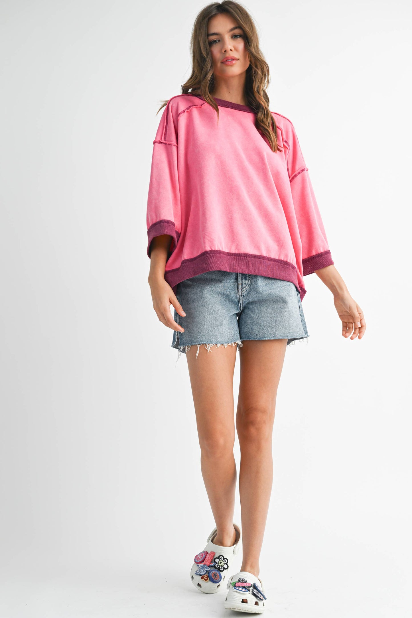 The Blush Riot Boxy Top | AEMI & Co.
