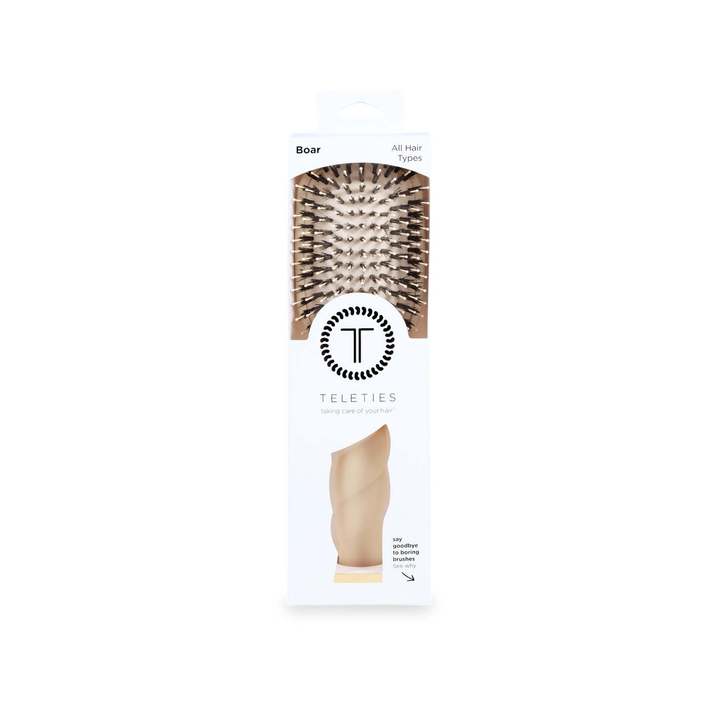 Boar Brush | Full Size | Tan