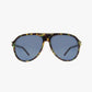AURA GREEN TORTOISE Polarized Fashion Aviator Sunglasses