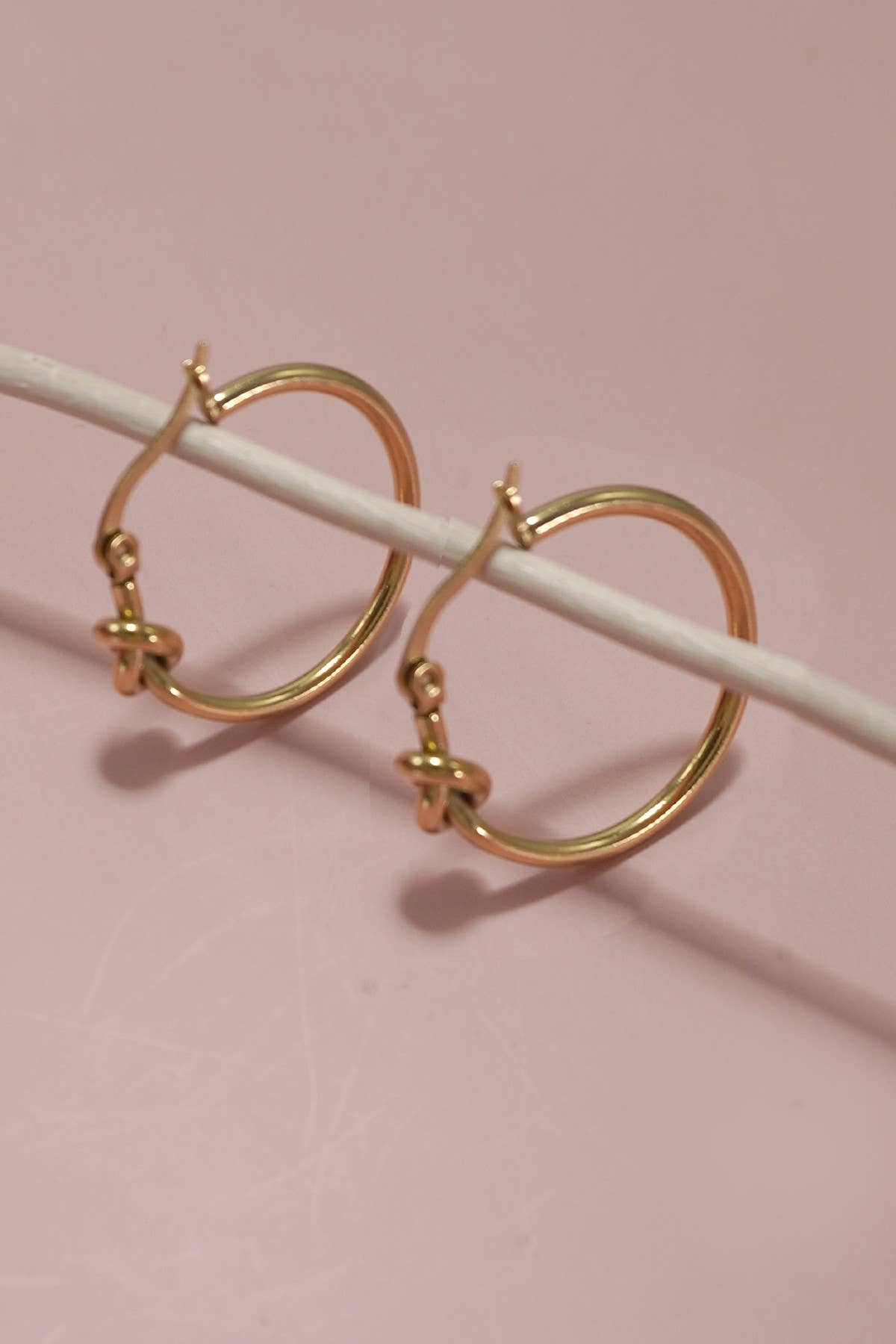 Little Knot Hoops| 18K Stainless Steel