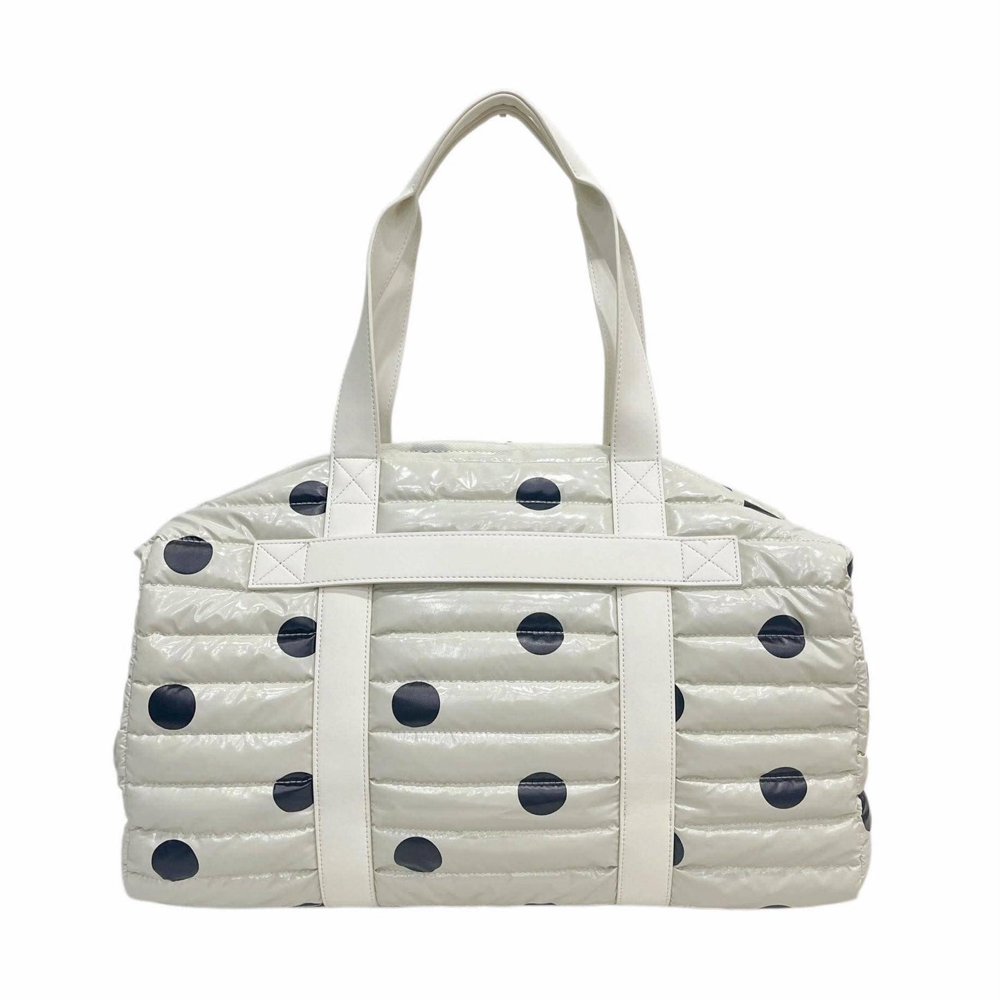 Cassie Weekender Duffel Bag | Black Polkadot