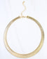Monroe Herringbone Necklace Gold | Caroline Hill