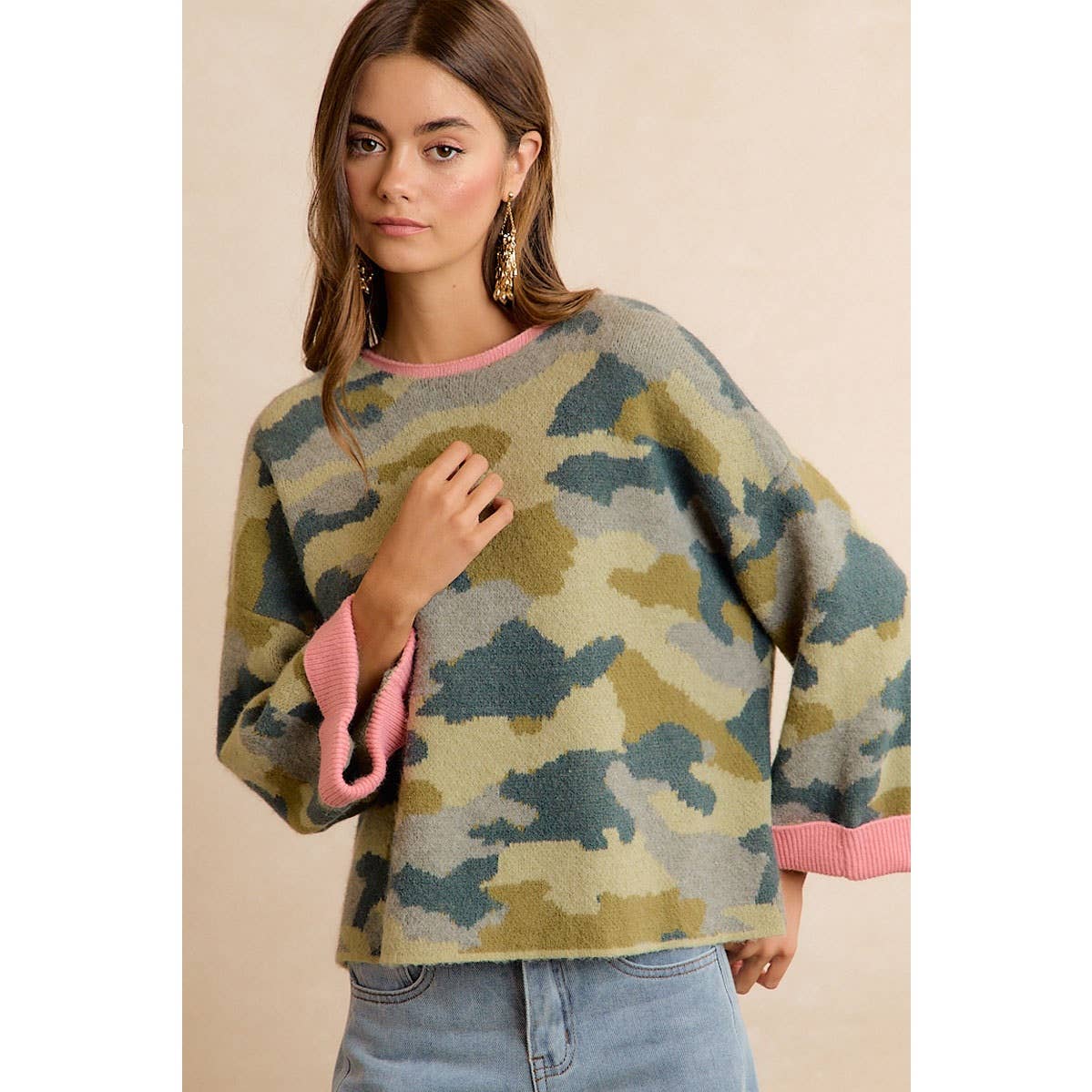 The Girly Camo Knit | Bibi
