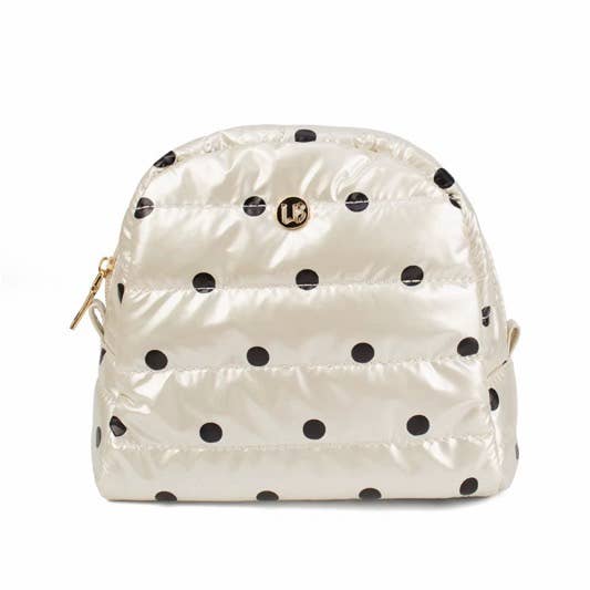 Irene Cosmetic Case | Pearl Polkadot