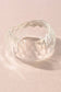 Clear Faceted Acrylic Bangle Bracelet