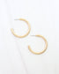 Lexi Small Hoop Earring Worn Gold