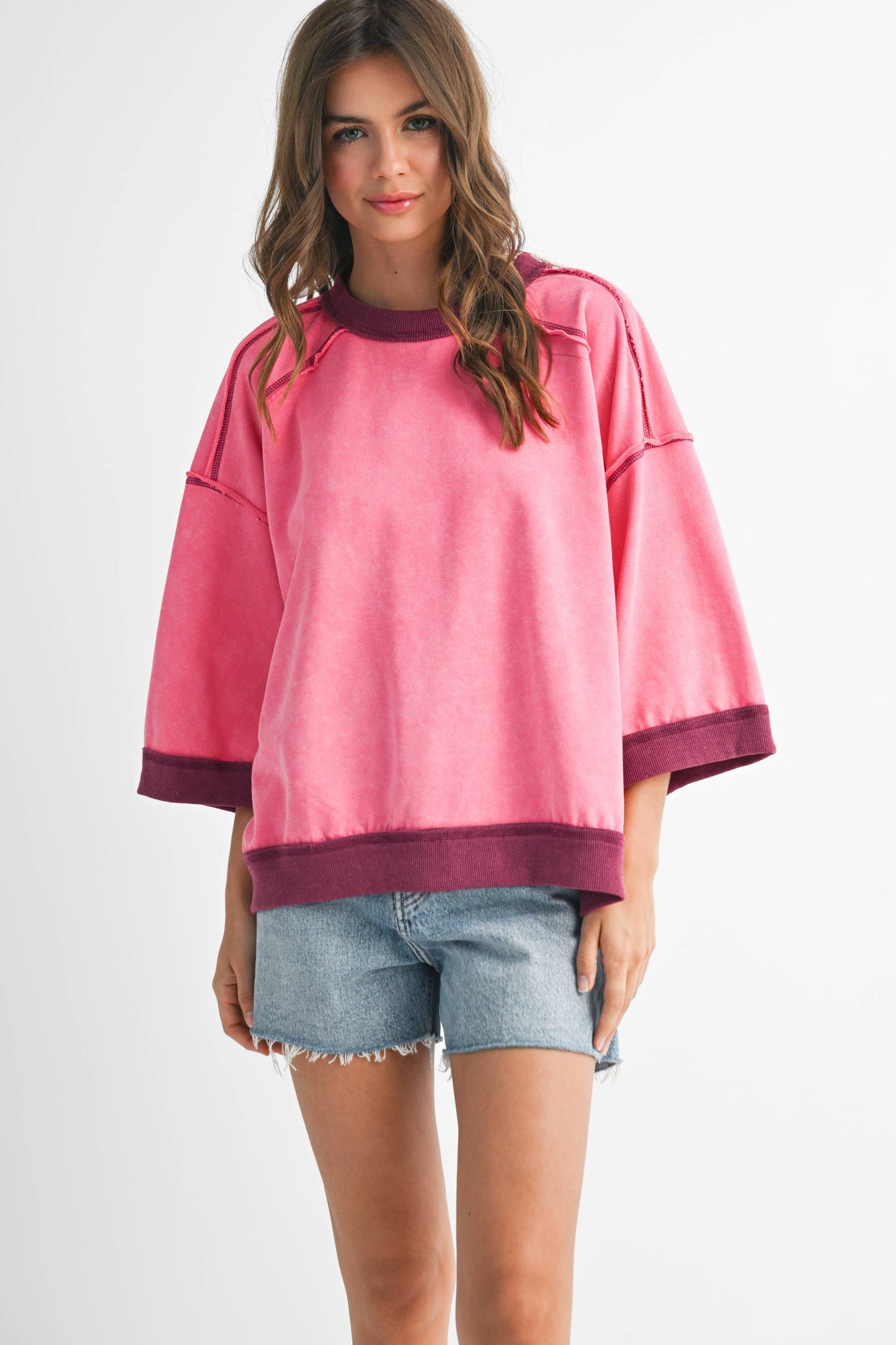 The Blush Riot Boxy Top | AEMI & Co.