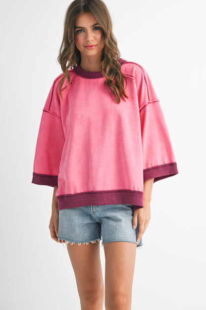 The Blush Riot Boxy Top | AEMI & Co.
