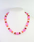 Sedalia Mixed Beaded Necklace Fuchsia | Caroline Hill