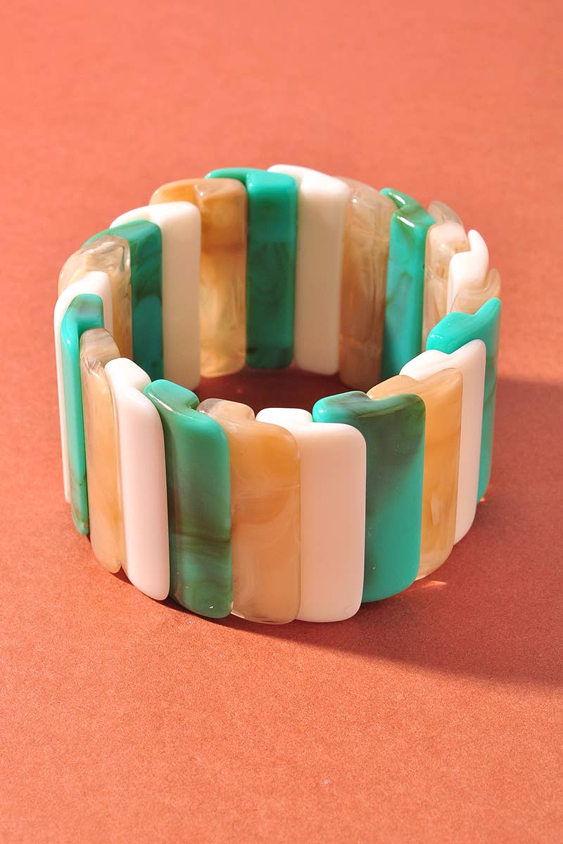 ACETATE RECTANGLE SHAPE BRACELET