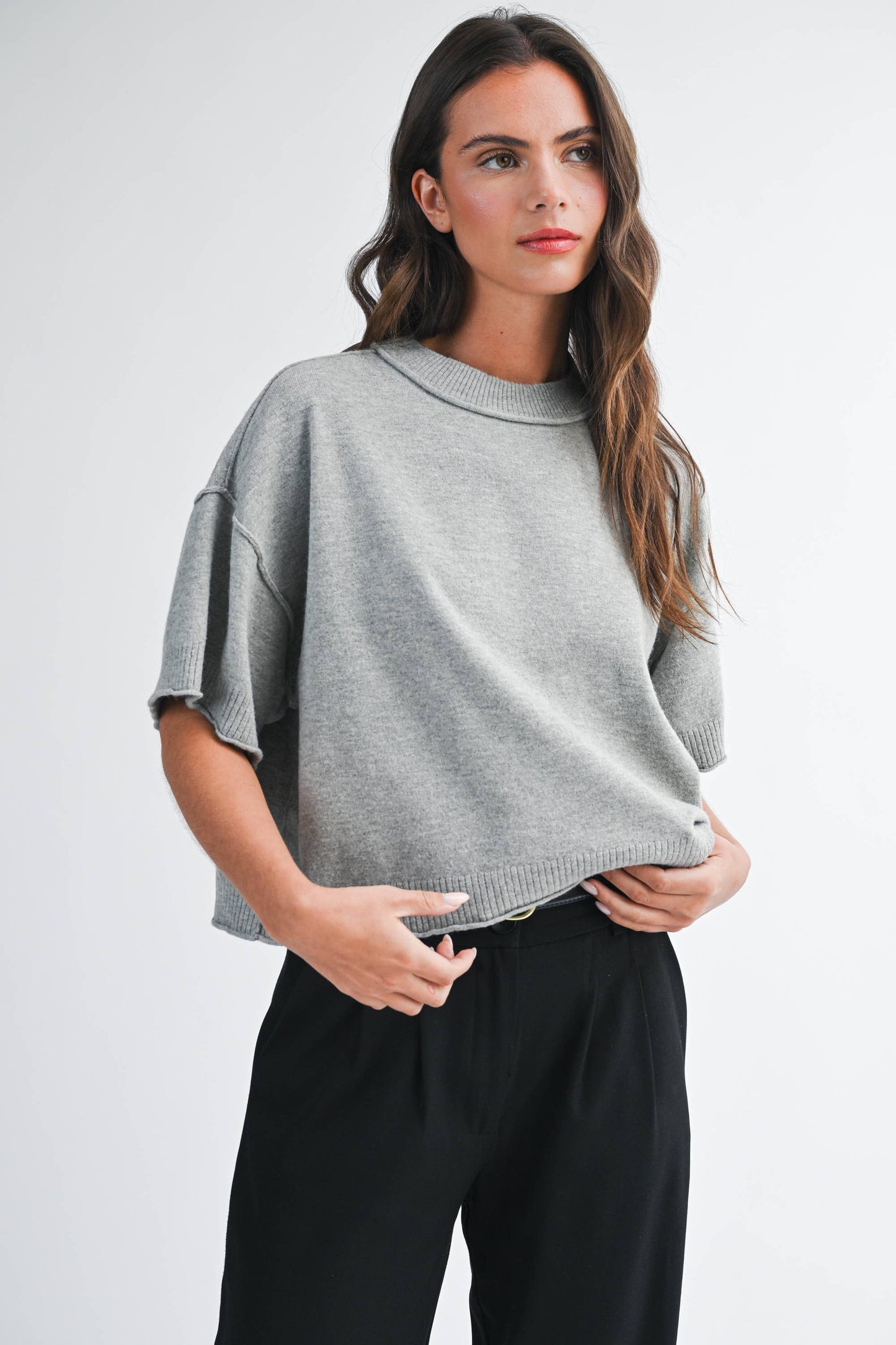 Cropped Short Knit | AEMI & Co