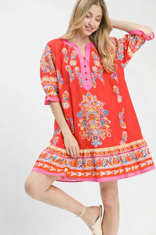 The Kayla Henley Dress | Umgee