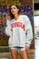 Georgia Split-Neck Terry Sweatshirt | Bucketlist