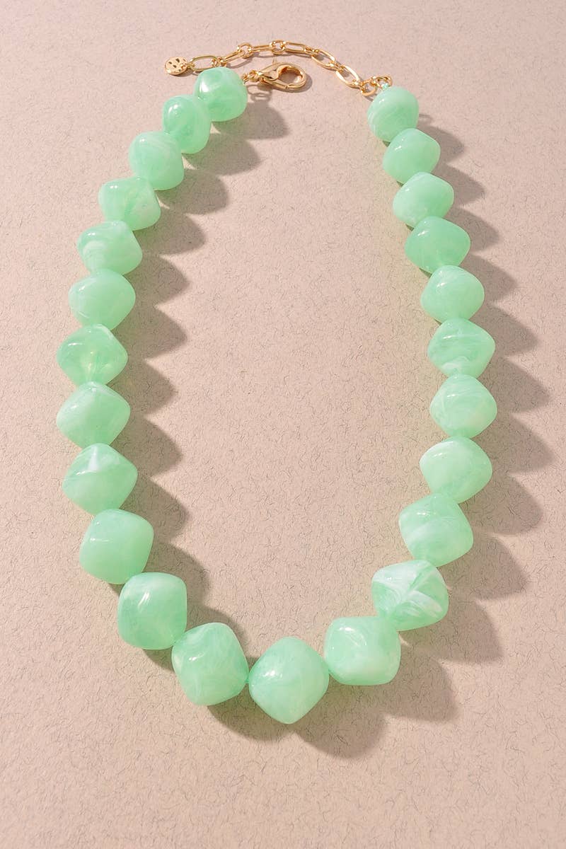 ACETATE BEAD NECKLACE