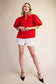 The Red Classic Bubble Top | Glam