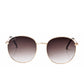 Georgie - Women's Large Round Sunglasses: Brown