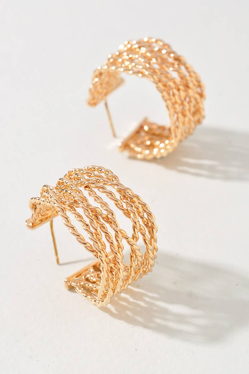 Braided Hoop Earrings