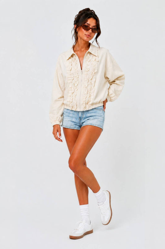 The Ruff Track Jacket in Cream