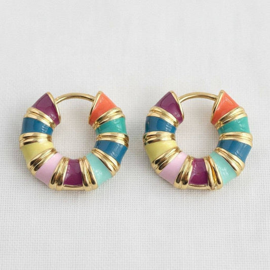 Artisan Vintage-Inspired Colorful Drop Earrings