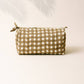 Large Painted Gingham Pouch | Sunshine Tienda