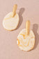 Resin Oval Statement Stud Earrings
