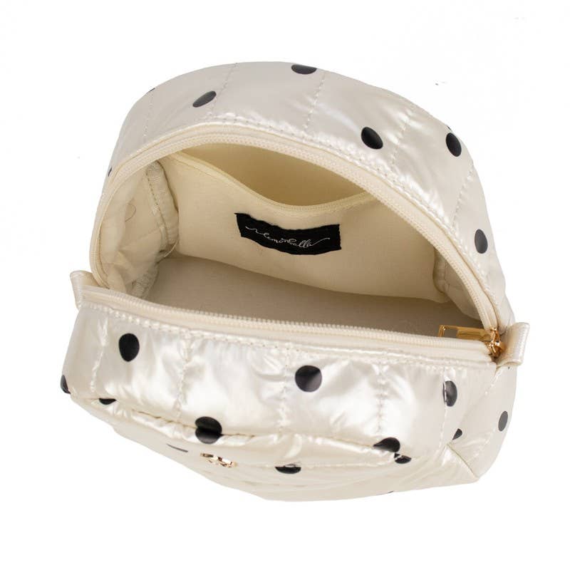 Irene Cosmetic Case | Pearl Polkadot