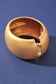 Worn Gold Smooth Hinged Bangle