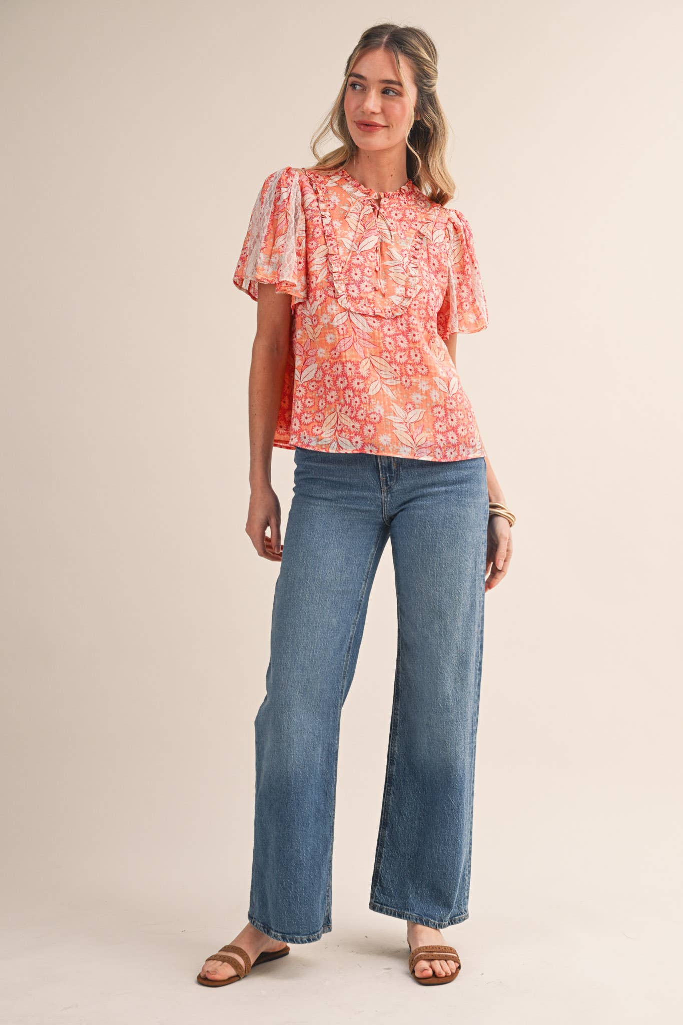 Fancy Flutter Top | &Merci