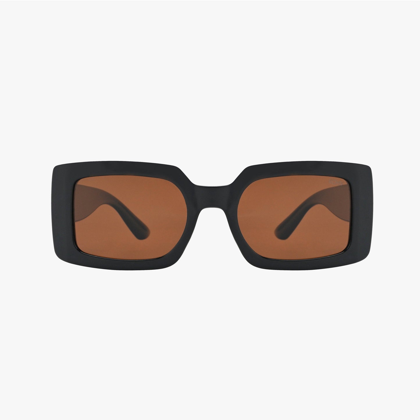 BREEZE MIDNIGHT AMBER Polarized Rectangle Fashion Sunglasses