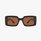 BREEZE MIDNIGHT AMBER Polarized Rectangle Fashion Sunglasses