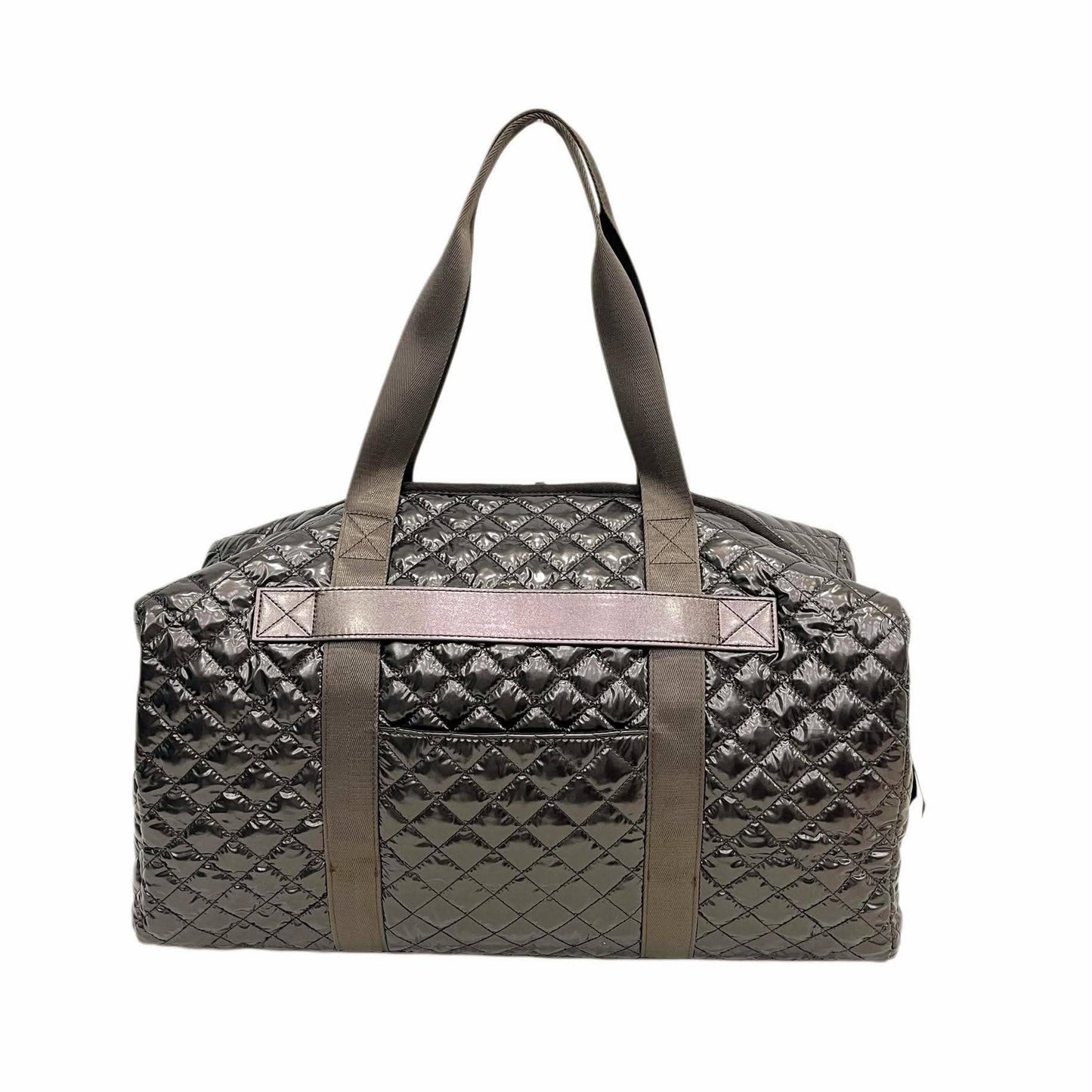 Diamond Quilted Weekender Duffel Bag | Espresso