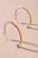 Two Toned Twist Hoop Earrings