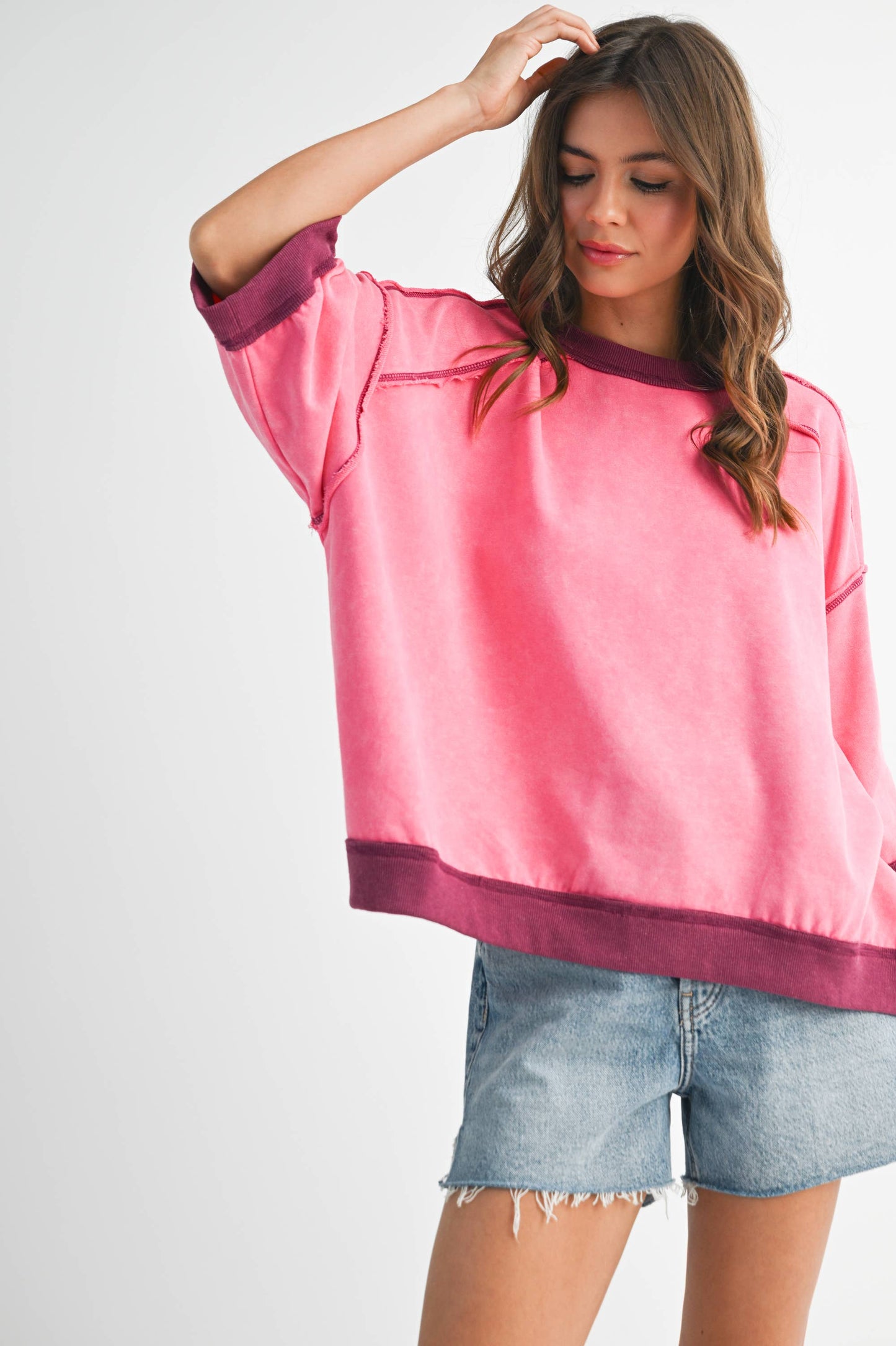The Blush Riot Boxy Top | AEMI & Co.