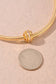 Gold Snake Chain Accent Necklace