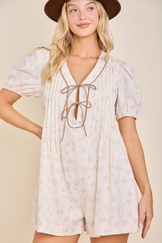 The Vivian Floral  Romper
