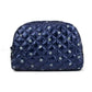 Cosmetic Makeup Bag Travel Pouch | Polka Dot Sapphire