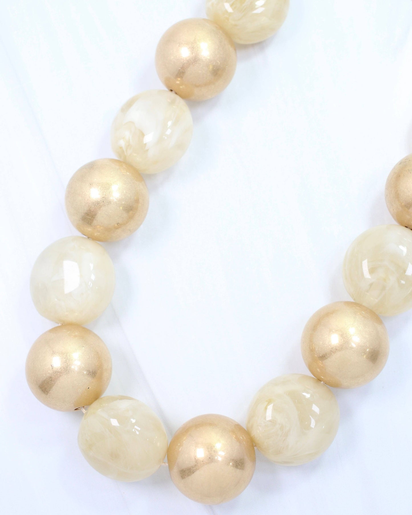 Dennis Beaded Necklace Natural