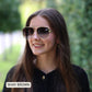 SHAY - Women's Polarized Large Hair Friendly Aviator: Brown