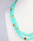 Amesbury Beaded Layered Necklace Aqua | Caroline Hill