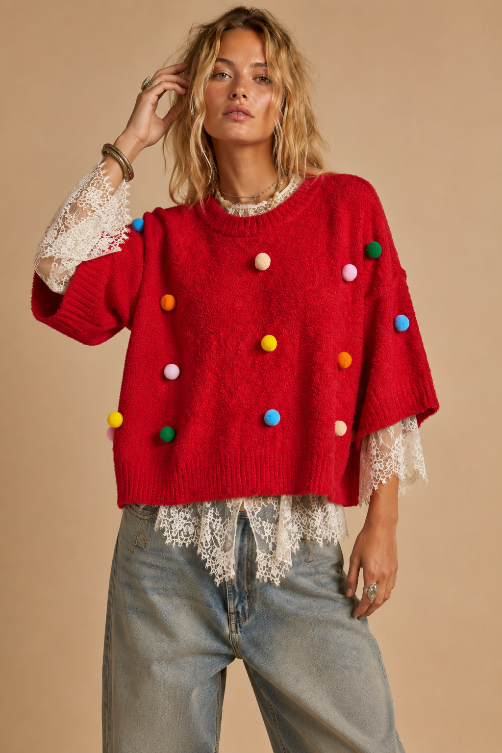 Confetti Pop Plush Sweater | J.nna