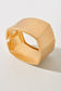 Matte Gold Geometric Hinge Cuff Bracelet