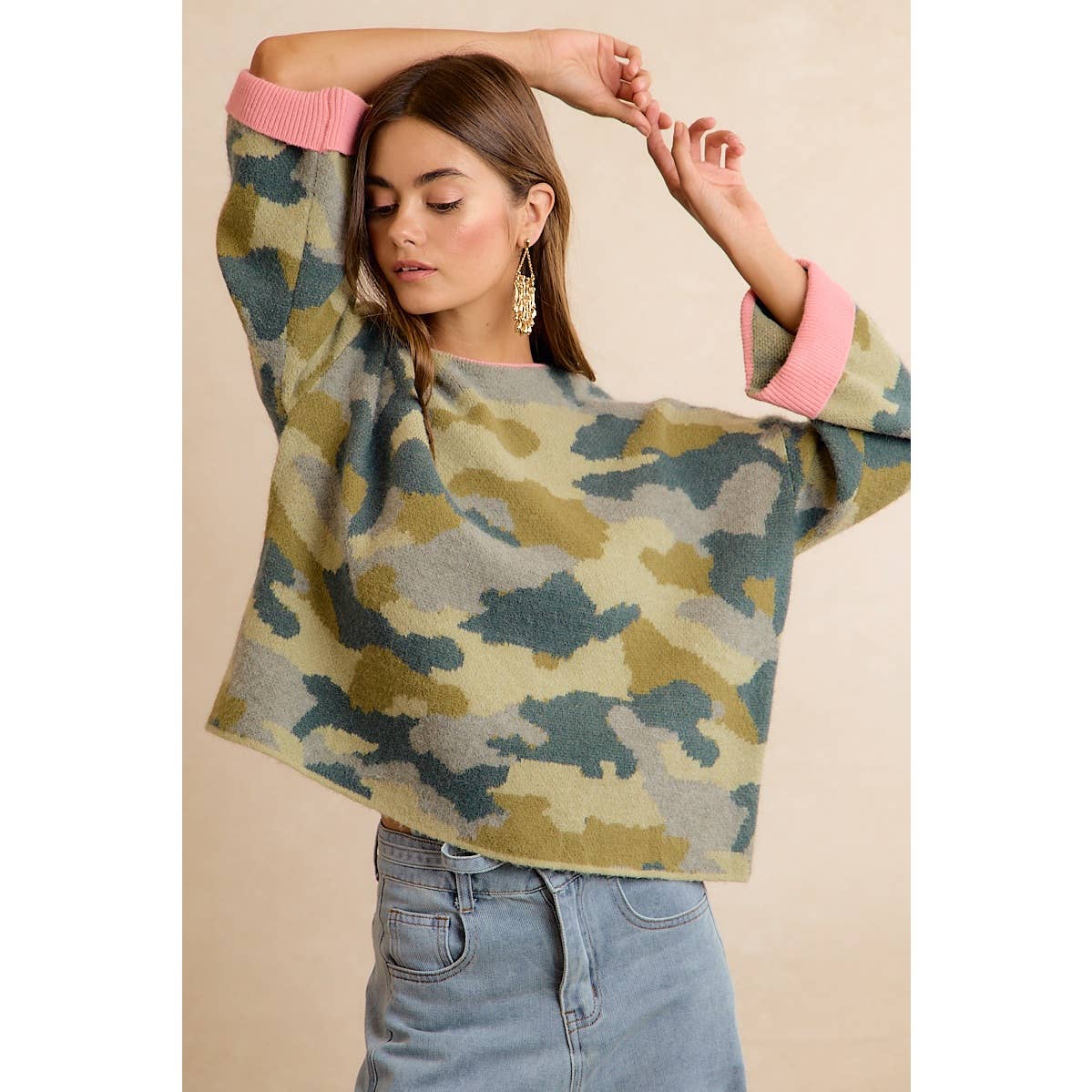 The Girly Camo Knit | Bibi