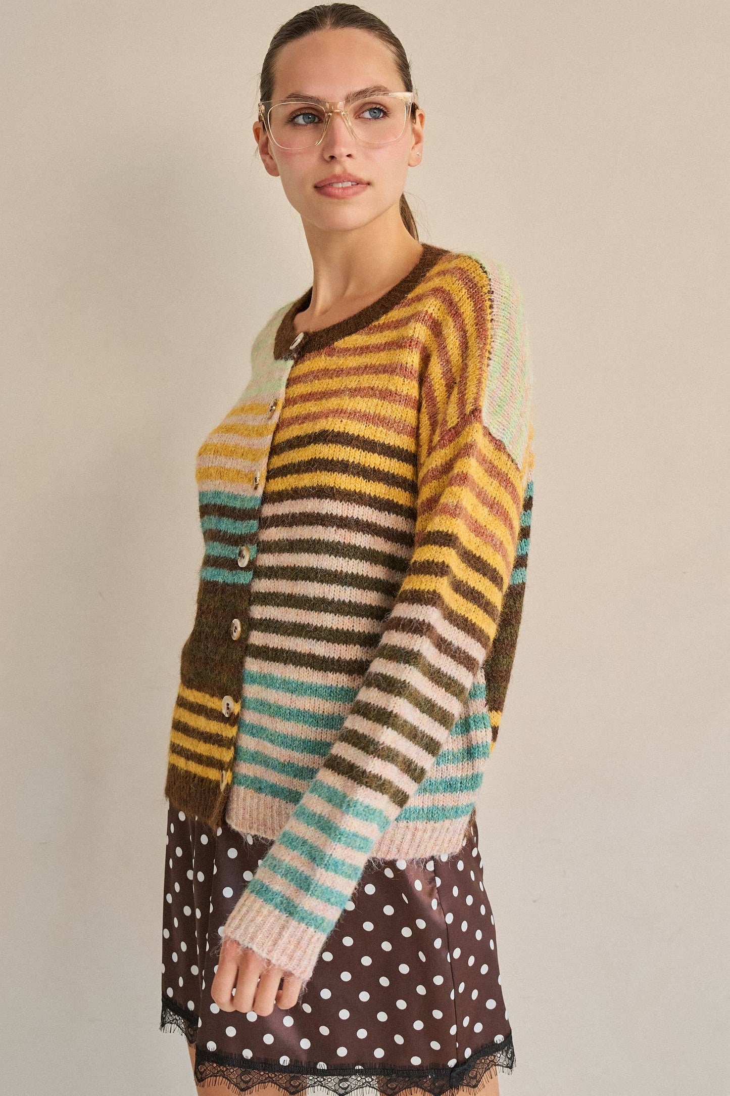 Two Tone Cardi | Jade by Jane