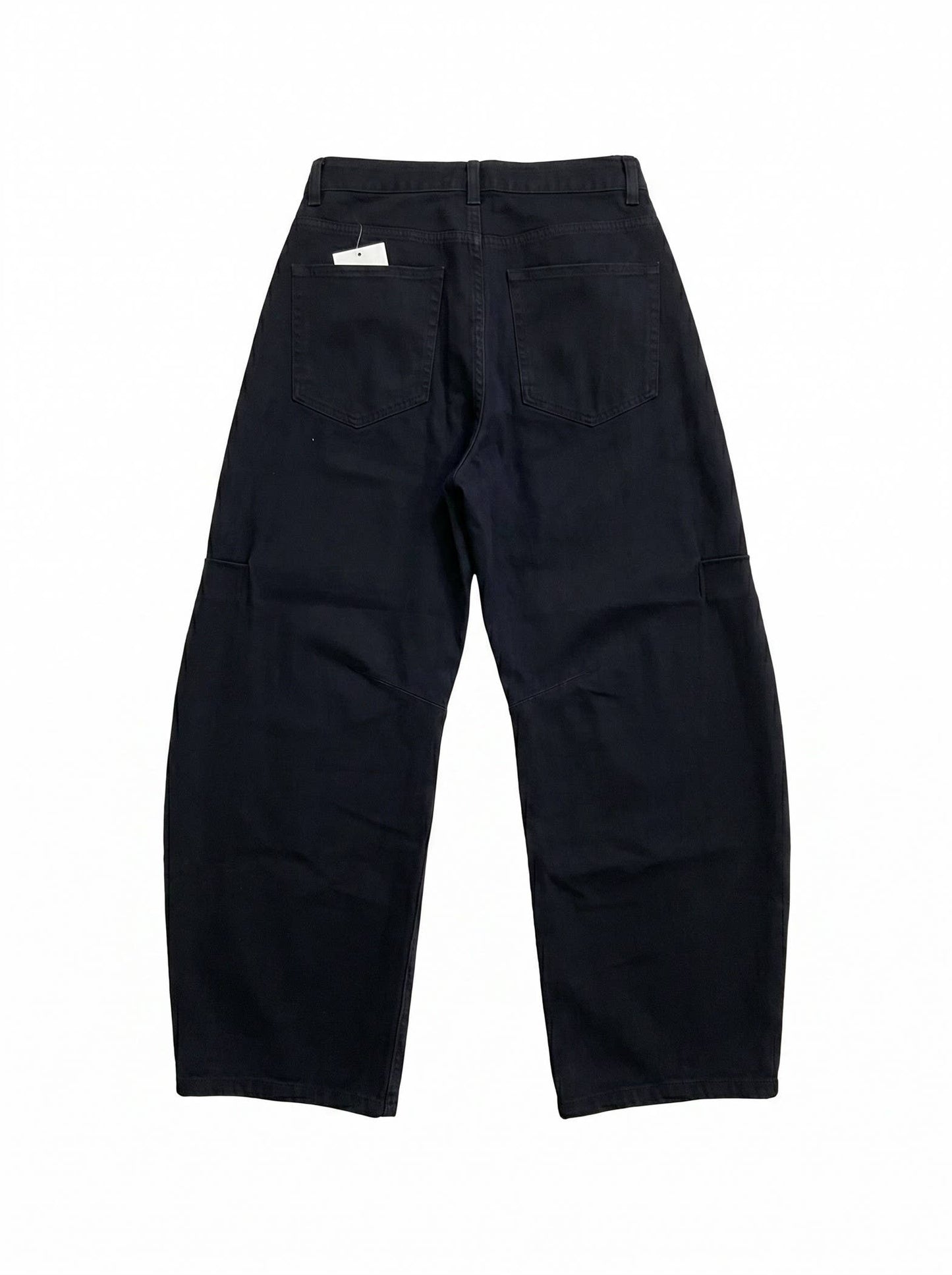 Crop Straight Black Denim | Luzina