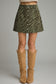 The Olice Zebra Buttton Mini Skirt | Entro