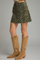 The Olice Zebra Buttton Mini Skirt | Entro