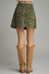 The Olice Zebra Buttton Mini Skirt | Entro